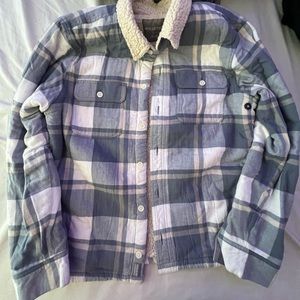 Mens baggy Hollister sweater size Medium, Barely worn, Blue and White Cardigan